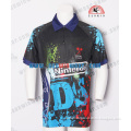 Custom high quality polyester men's polo t shirt with brand logo